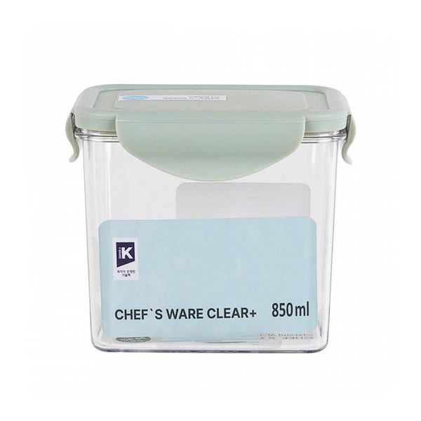 코멧 국내생산 BPA FREE 클리어 직사각 밀폐용기, 4개, 600ml 이미지 6