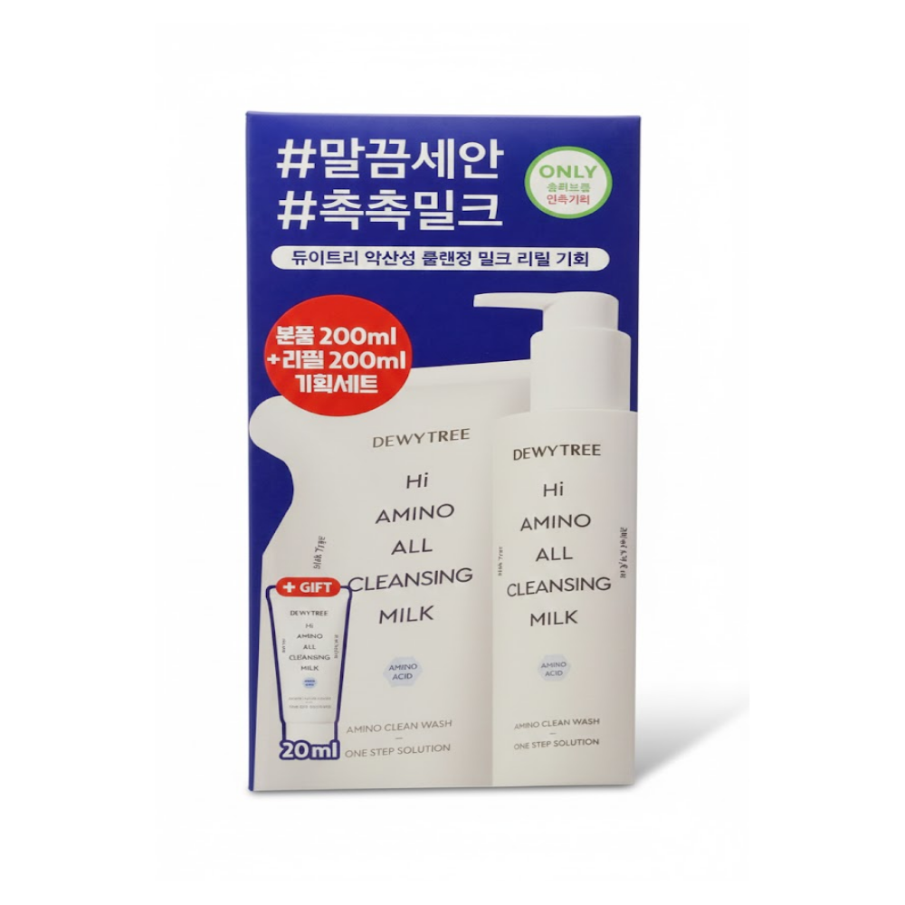 듀이트리 하이 아미노 올 클렌징 대용량 밀크 400ml 이미지 6