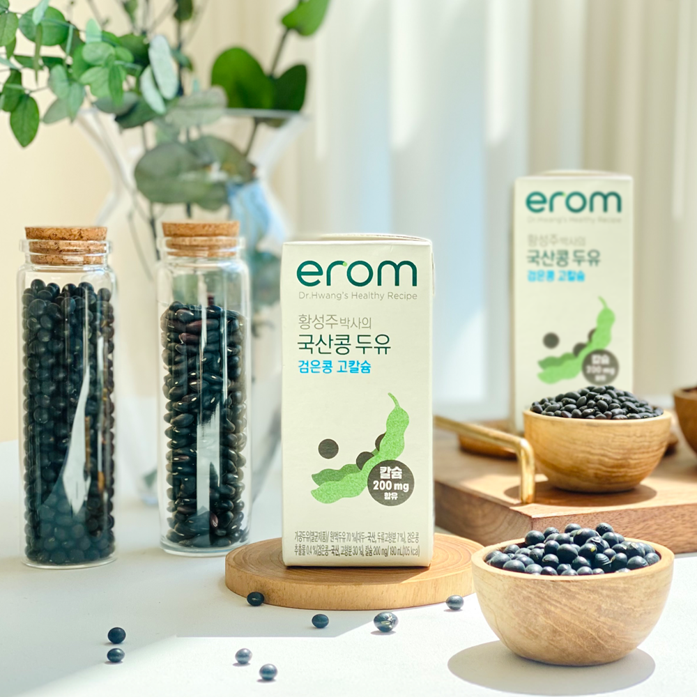 이롬 황성주 박사의 국산콩 두유 검은콩 고칼슘, 190ml, 24개 이미지 2