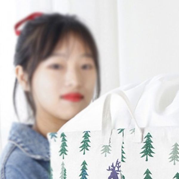 대용량 수납함 접이식 패브릭 생활 수납함 스타일리쉬한 이불 옷 정리함 이미지 2